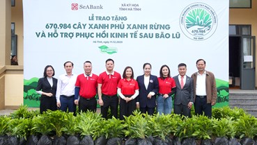 SeABank hỗ trợ trồng gần 671 nghìn cây xanh tại Hà Tĩnh, vượt mục tiêu 1 triệu cây xanh