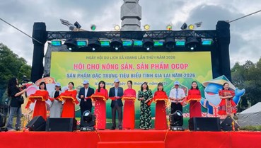 Khai mạc hội chợ nông sản, Kbang mở rộng không gian quảng bá nông sản và sản phẩm OCOP