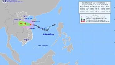 Thủ tướng Chính phủ có công điện chỉ đạo tập trung ứng phó với bão số 6 năm 2025