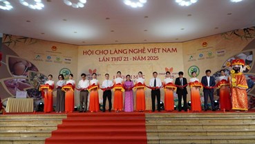 Khai mạc Hội chợ làng nghề Việt Nam lần thứ 21 - năm 2025