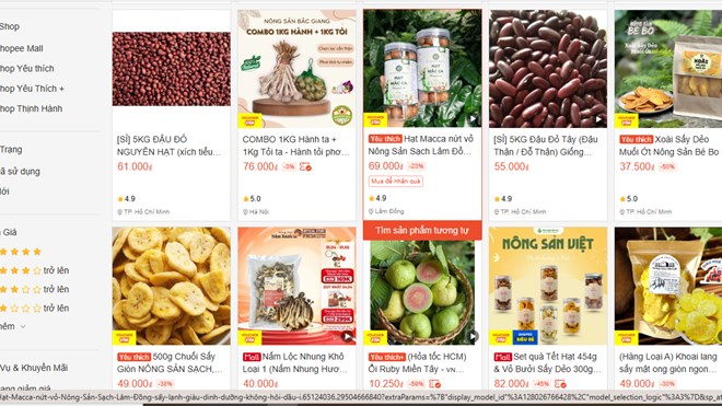 Nông sản Việt trên sàn online: Cạnh tranh bằng chất lượng hay giá?