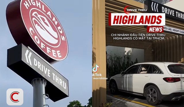 Highlands Coffee ra mắt mô hình Drive Thru đầu tiên tại Việt Nam