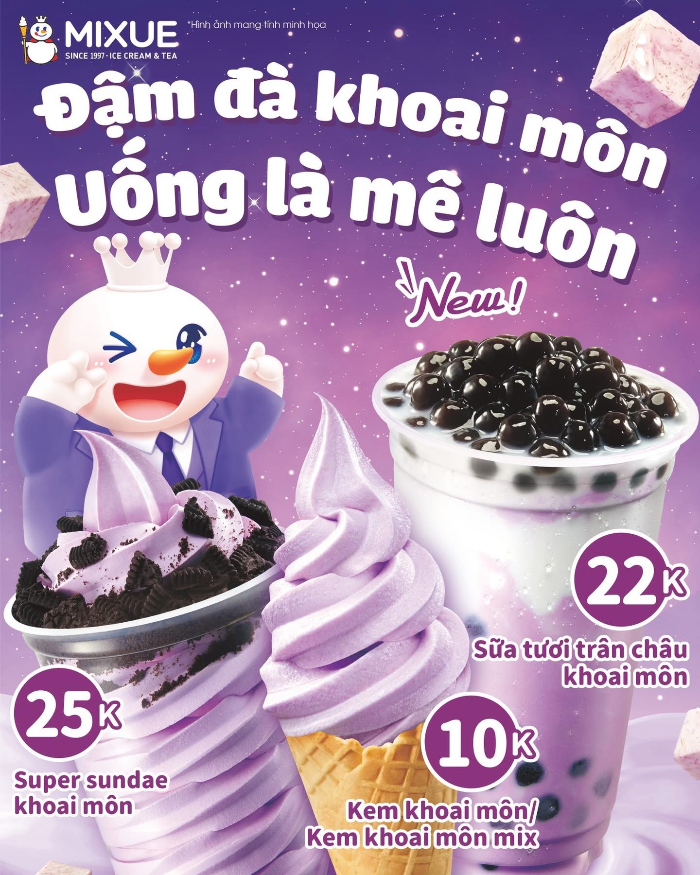 Khoai môn “lên ngôi”: Mixue ra mắt bộ sưu tập mới đầy hấp dẫn