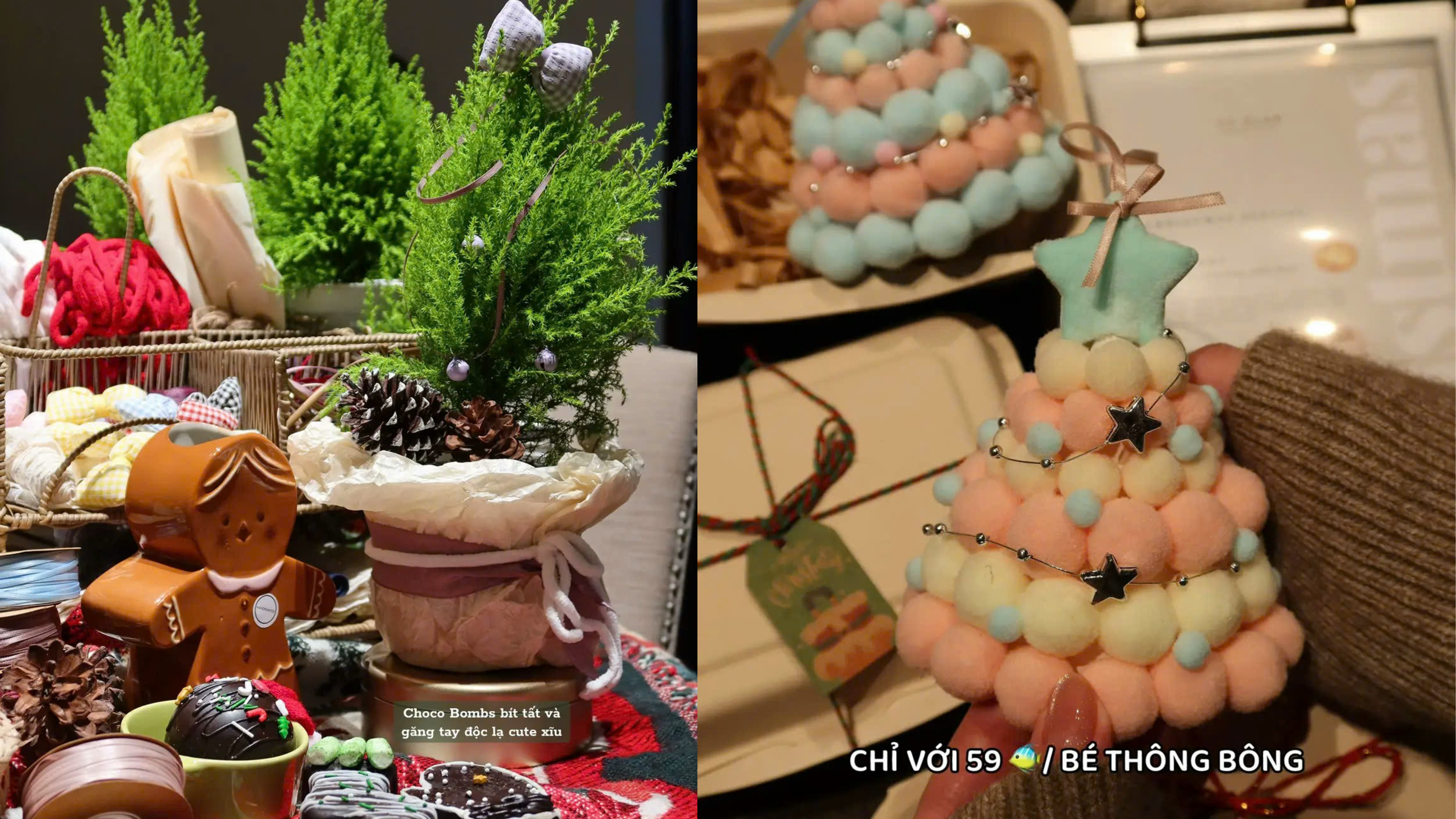 Buffet decor c&acirc;y th&ocirc;ng c&oacute; 2 h&igrave;nh thức để kh&aacute;ch h&agrave;ng thử trải nghiệm&nbsp;