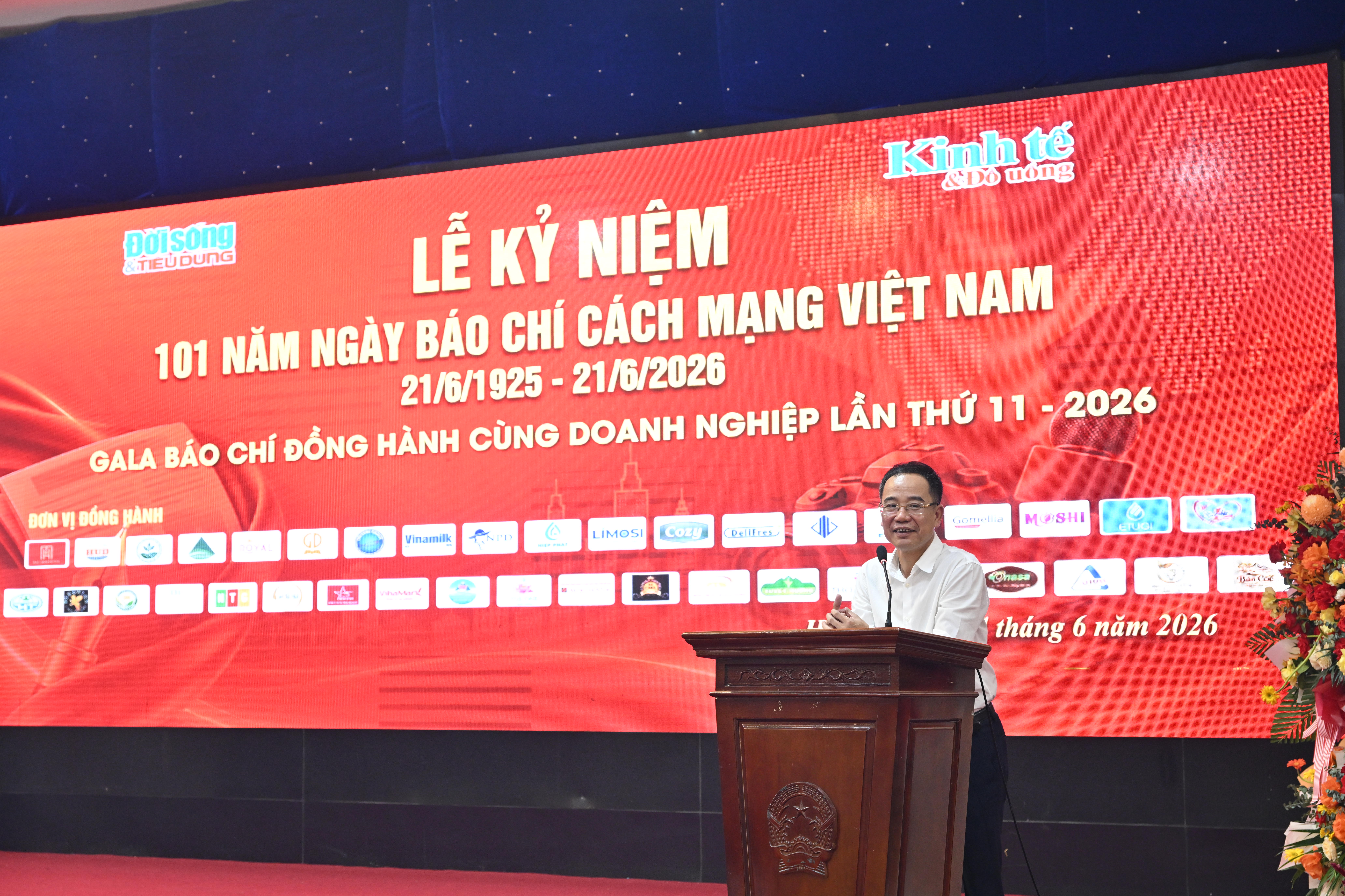&Ocirc;ng Nguyễn Văn Hiếu - Ph&oacute; Cục trưởng Cục B&aacute;o ch&iacute; - Bộ Văn h&oacute;a, Thể thao v&agrave; Du lịch ph&aacute;t biểu ch&uacute;c mừng T&ograve;a soạn