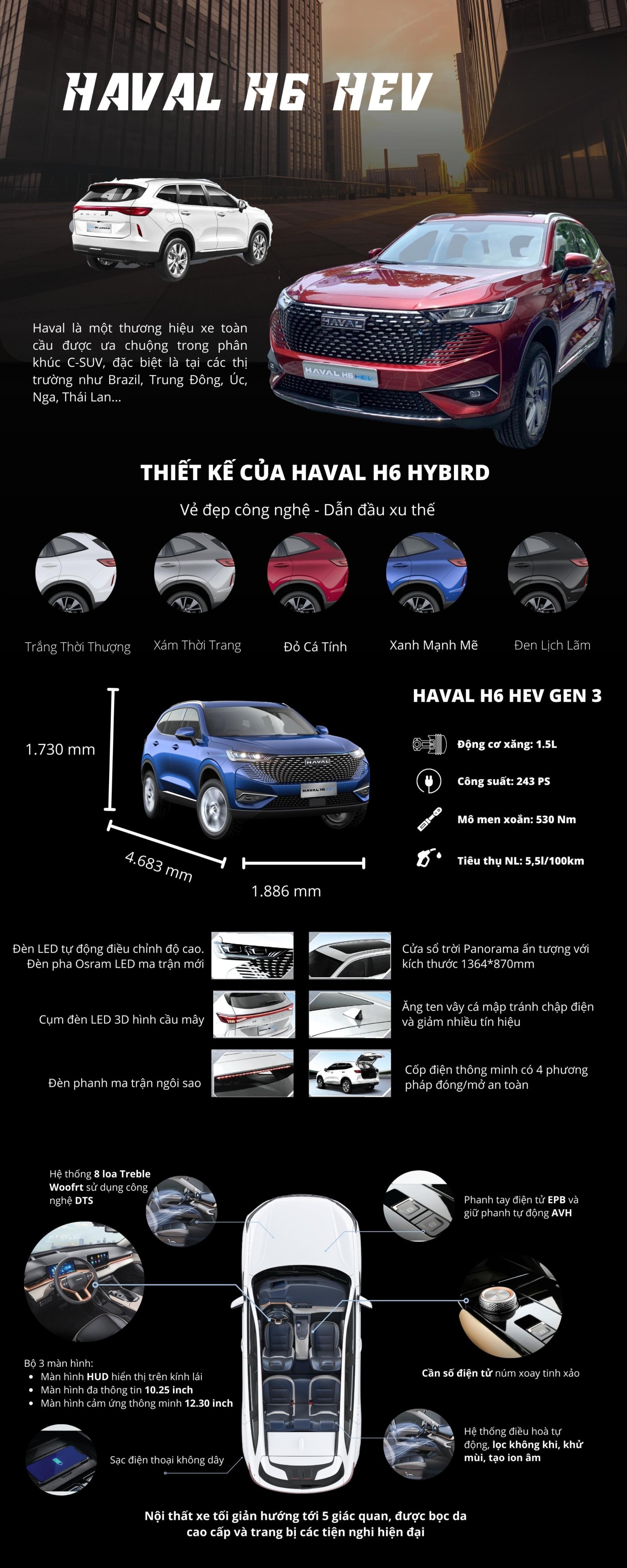 &quot;Điểm kh&#225;c biệt&quot; của HAVAL H6 HEV vừa ra mắt thị trường Việt Nam - Ảnh 7