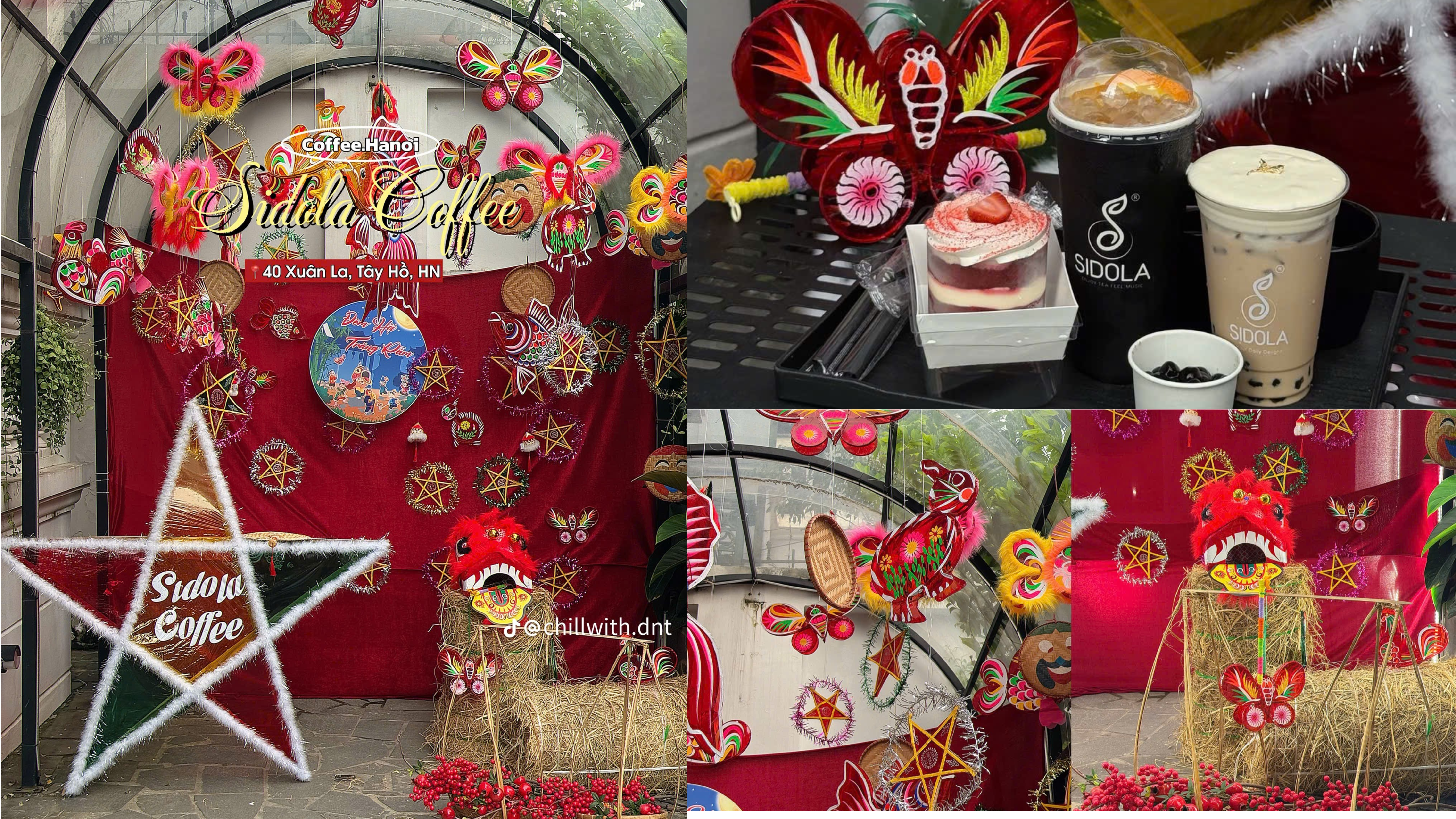 Sidola Coffee cũng bắt đầu trang tr&iacute; nh&acirc;n dịp Trung thu