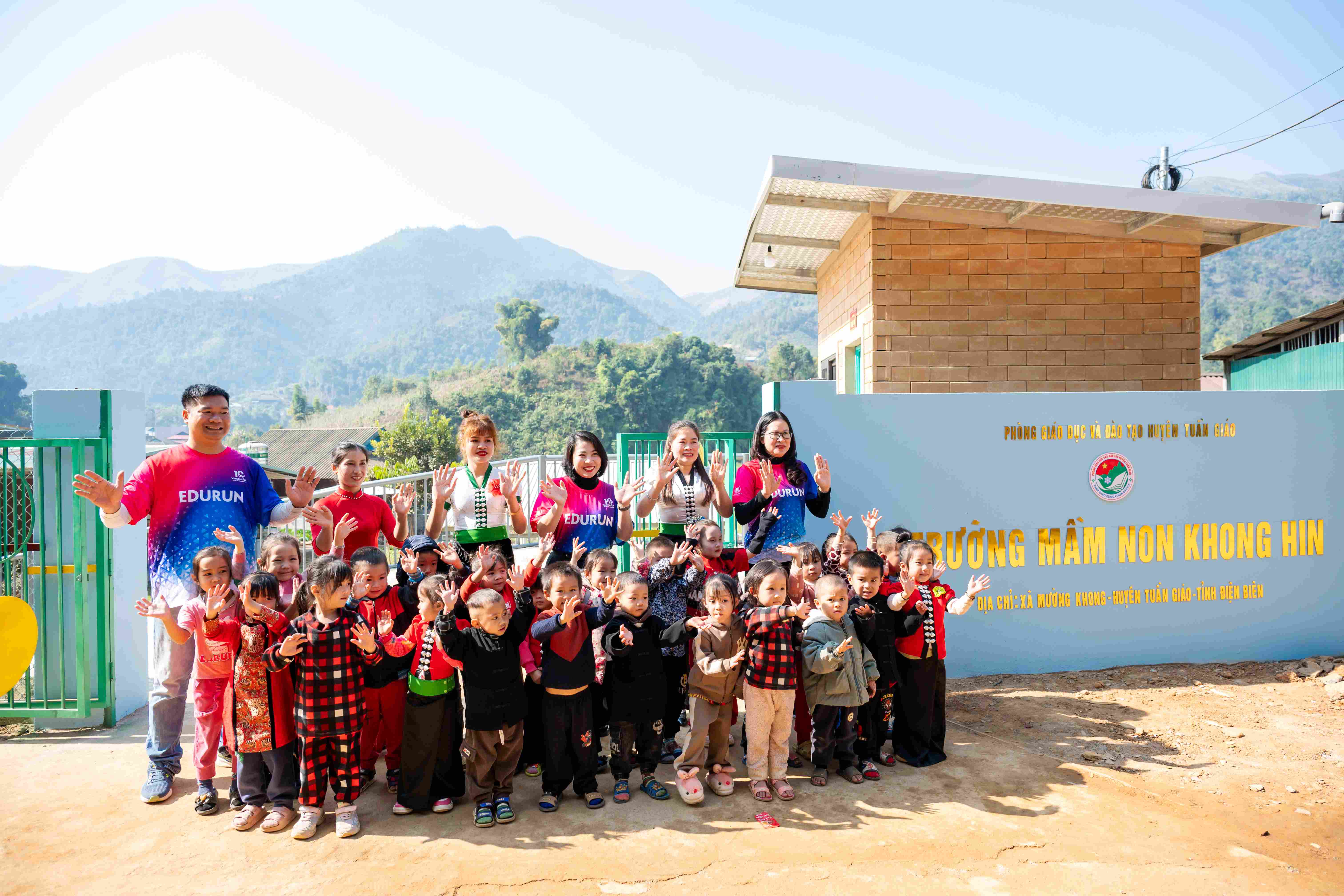 Trường Mầm non Khong Hin (tỉnh Điện Bi&ecirc;n) được x&acirc;y dựng từ nguồn quỹ Edurun 2024.