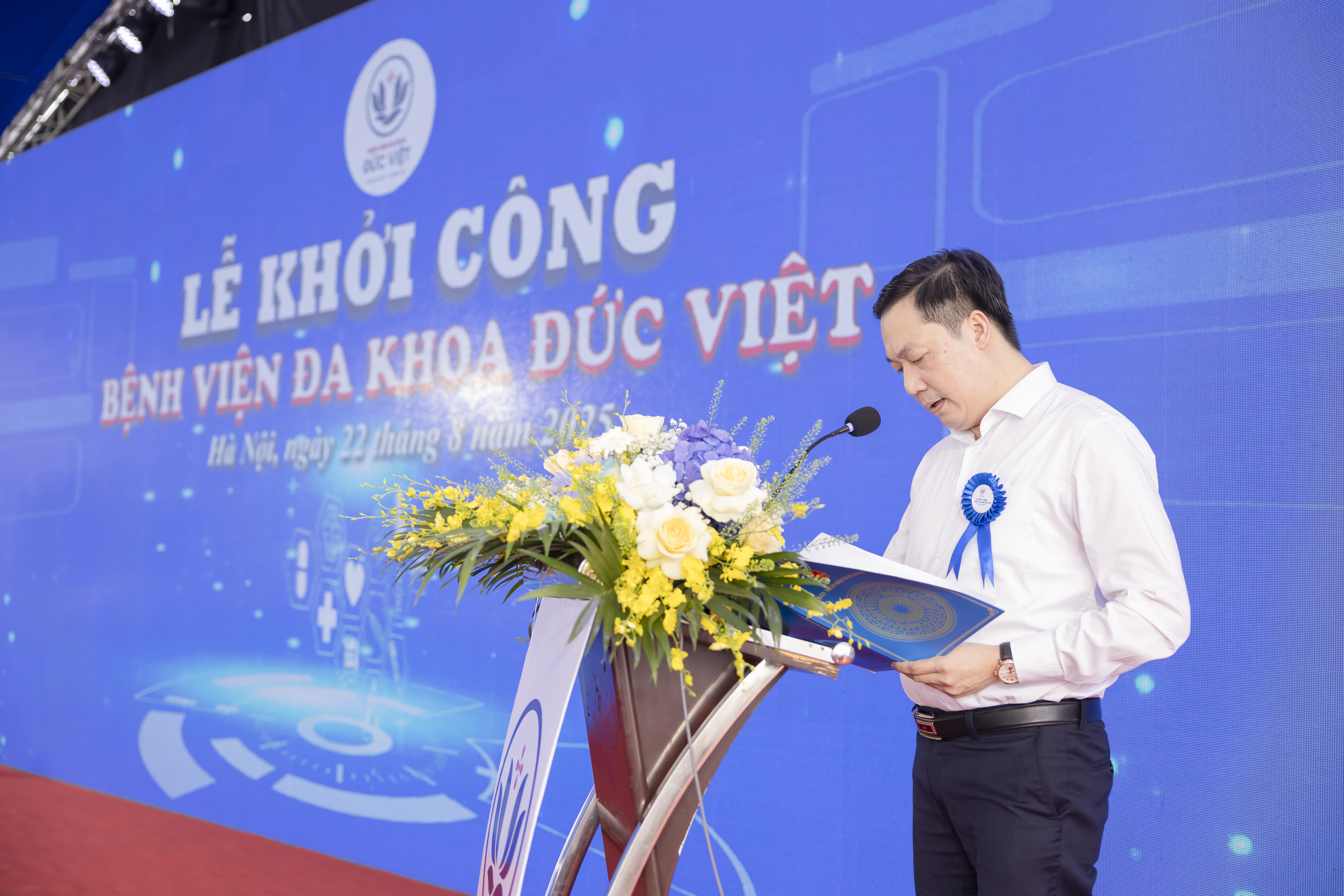 Chủ tịch UBND xã Xuân Mai Nguyễn Anh Đức khẳng định, sẽ đồng hành với chủ đầu tư, mong muốn công trình sớm hoàn thành đáp ứng nhu cầu phục vụ nhân dân. 