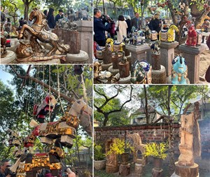 Trưng bày "Ngựa về phố" tại Văn Miếu - Quốc Tử Giám