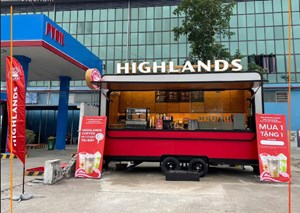 Highlands Coffee thử sức với mô hình cabin cà phê tại cây xăng