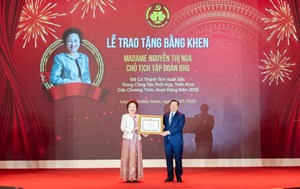 Tập đoàn BRG vinh dự được trao tặng Bằng khen của Ban Tuyên giáo và Dân vận Trung ương