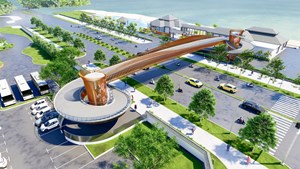 Đà Nẵng : Khởi công xây cầu vượt đi bộ qua đường biển Nguyễn Tất Thành