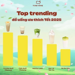 Trà sữa muối & cà phê muối của Yi He Tang đang gây ấn tượng mạnh tới khách hàng
