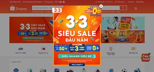 Sàn thương mại điện tử kích hoạt đại tiệc big sale 3.3