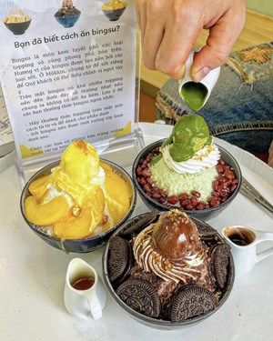 Bingsu và đá bào: Hương vị của ký ức và hiện đại