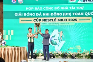 Nestlé MILO tiếp tục đồng hành cùng Giải Bóng đá Nhi đồng (U11) Toàn quốc 2025 - Truyền cảm hứng bền bỉ – Ươm mầm tài năng – Bứt phá tương lai