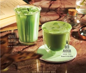 Gentle & Rich Matcha: Trào lưu matcha 2025 đậm vị, thanh tao cùng Cheese Coffee