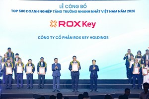 ROX Key thuộc Top 500 Doanh nghiệp tăng trưởng nhanh nhất Việt Nam