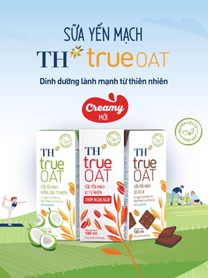 Tập đoàn TH mở rộng xu hướng sống lành mạnh với TH true OAT Creamy