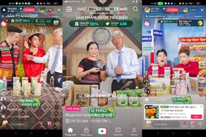 Tiểu thương thời 4.0: Bán rau qua livestream, thanh toán bằng mã QR
