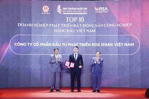 ROX iPark giành cú đúp tại Giải thưởng quốc gia Bất động sản Việt Nam 