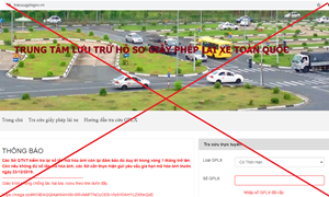 Bộ GTVT cảnh báo website giả mạo trang thông tin điện tử Giấy phép lái xe