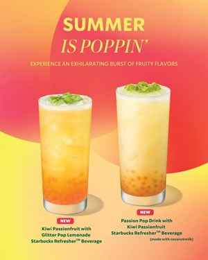 Starbucks Refreshers™ mùa hè: Khi kiwi, sữa dừa và thạch nổ làm nên cơn sốt vị giác