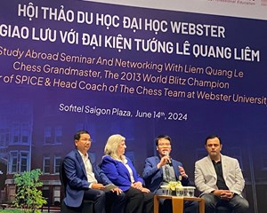 Hội thảo học bổng du học đại học Webster và giao lưu với đại kiện tướng Lê Quang Liêm