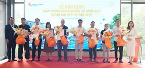 Kim Oanh Group bàn giao Giấy chứng nhận Quyền sử dụng đất dự án Golden Future City