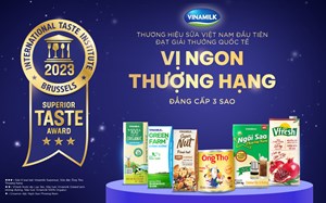 Vinamilk - thương hiệu sữa Việt Nam đầu tiên có sản phẩm đạt 3 sao từ giải thưởng Superior Taste Award