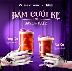 “Đám Cưới Kẹ”: Mùa Halloween rộn ràng cùng cặp đôi trà mới của Phúc Long