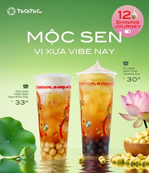 ToCoToCo ra mắt Mộc Sen – Hương sen Việt trong ly trà thời thượng