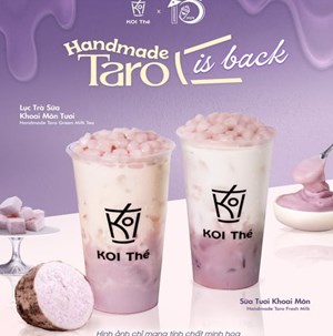 KOI Thé tái xuất cùng Handmade Taro Series: Hương vị cũ, trải nghiệm mới