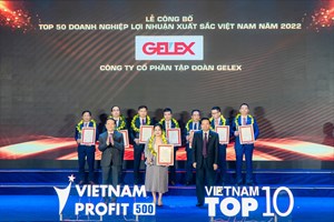 GELEX lọt Top 50 Doanh nghiệp lợi nhuận xuất sắc nhất Việt Nam 2022