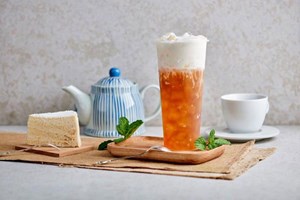 Nền hồng trà tạo nên sự khác biệt trong ly trà sữa