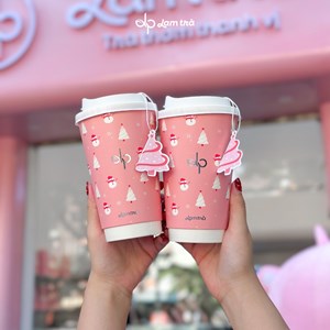 Sắc hồng giáng sinh - Lam Trà giới thiệu phiên bản ly lễ hội 2025