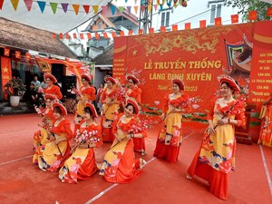 Hà Nội: Lễ hội truyền thống thôn Đinh Xuyên hành trình trở về cội nguồn văn hóa