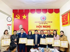 Hà Nội: Hội Chữ thập đỏ huyện Thạch Thất hoàn thành tốt công tác hội, làm tốt công tác an sinh xã hội