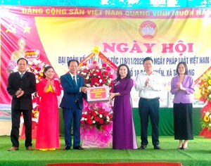 Xã Tam Nông (Phú Thọ): Tổ chức Ngày Hội Đại Đoàn Kết toàn dân và hưởng ứng Ngày Pháp luật Việt Nam