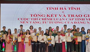 Hà Tĩnh vinh danh các tác giả xuất sắc Cuộc thi Chính luận năm 2026