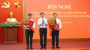 Quảng Trị có tân Bí thư,Phó Bí thư Tỉnh ủy