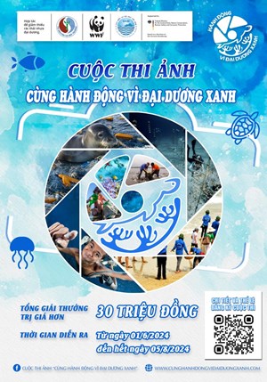 Tạp chí Tài nguyên và Môi trường phát động cuộc thi ảnh “Cùng hành động vì đại dương xanh” 01/06/2024