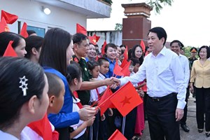 Chủ tịch nước Lương Cường dự sinh hoạt chi bộ, kiểm tra cải cách hành chính tại Quảng Ninh