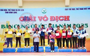 Quảng Ninh dẫn đầu Giải Vô địch Bắn cung quốc gia 2025 với 11 Huy chương Vàng