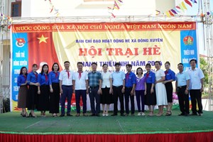 Hải Dương: Khai mạc Hội trại hè Thanh Thiếu nhi xã Đông Xuyên năm 2024