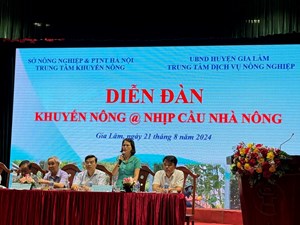 Diễn đàn "Nhịp cầu nhà nông": Thay đổi phương thức sản xuất trên địa bàn huyện Gia Lâm