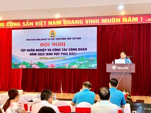 Công đoàn Nông nghiệp và PTNT Việt Nam: Tập huấn các chuyên đề về kỹ năng và nghiệp vụ công tác công đoàn năm 2022 khu vực phía Bắc