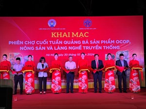 Khai mạc Phiên chợ sản phẩm OCOP, nông sản, làng nghề truyền thống năm 2024