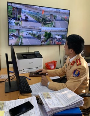 Phòng CSGT Công an tỉnh Bắc Giang: Thực hiện xử phạt vi phạm trật tự ATGT qua camera